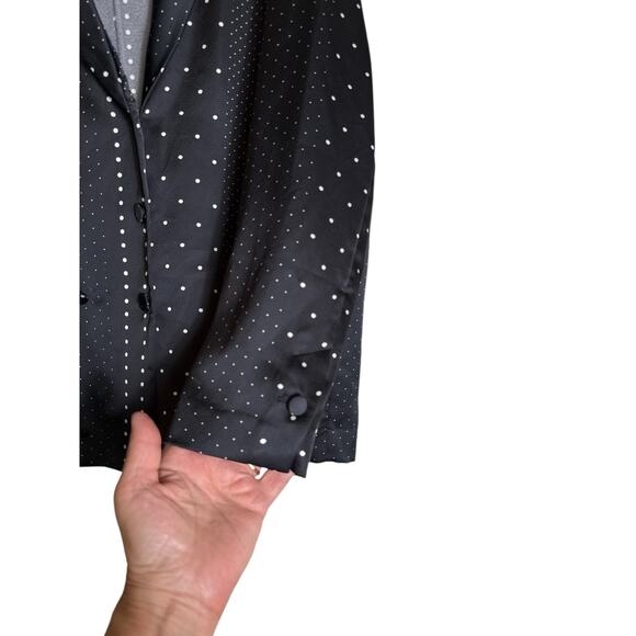 Victoria's Secret Women's Jacquard Polka Dot Sleep Night Shirt Size L Inky Navy - Picture 5 of 10